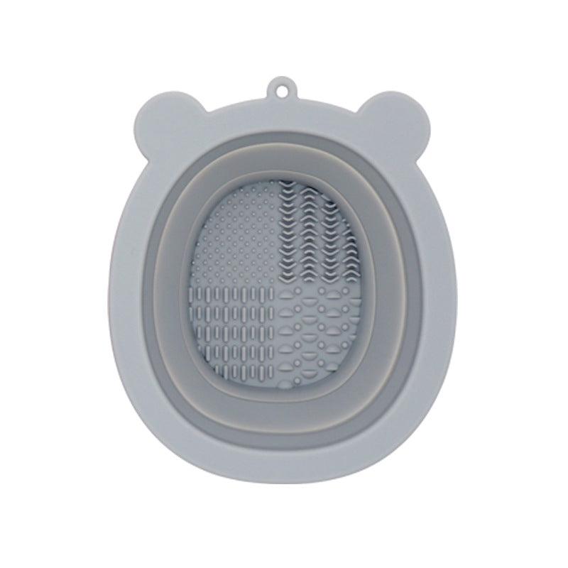 Little Bear Makeup Brush Cleaning Bowl Silicone Brush Cleaner