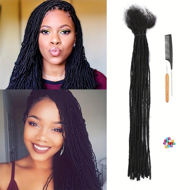 Loc Extensions Human Hair 6-24Inch 30 Strands