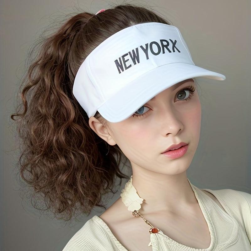 Ponytail Wig Baseball Cap With Hair - Adjustable Hat With Synthetic Curly Wig