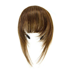 Braided Headband Straight Human Hair Topper with Bangs