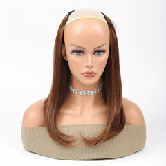 U Shaped Short Straight Hair Pieces Invisible Clip In Hair Pad Hair Extension