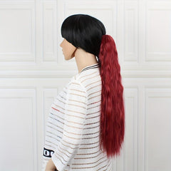 Curly Wave Clip In Claw Ponytail Extension Synthetic Hairpiece