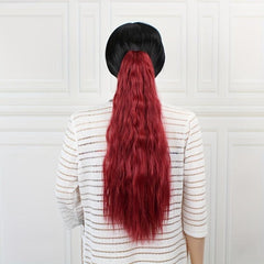 Curly Wave Clip In Claw Ponytail Extension Synthetic Hairpiece