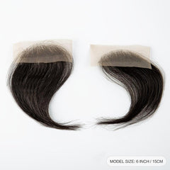 2pcs Human Hair Baby Hair Invisible Hairline Natural Look for Daily Use