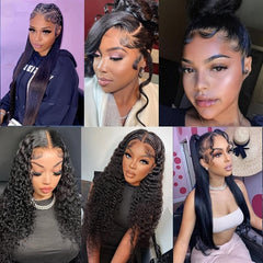 2pcs Human Hair Baby Hair Invisible Hairline Natural Look for Daily Use