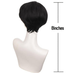 Short Straight Hair Men's Wig Synthetic Wig for Role Play Party