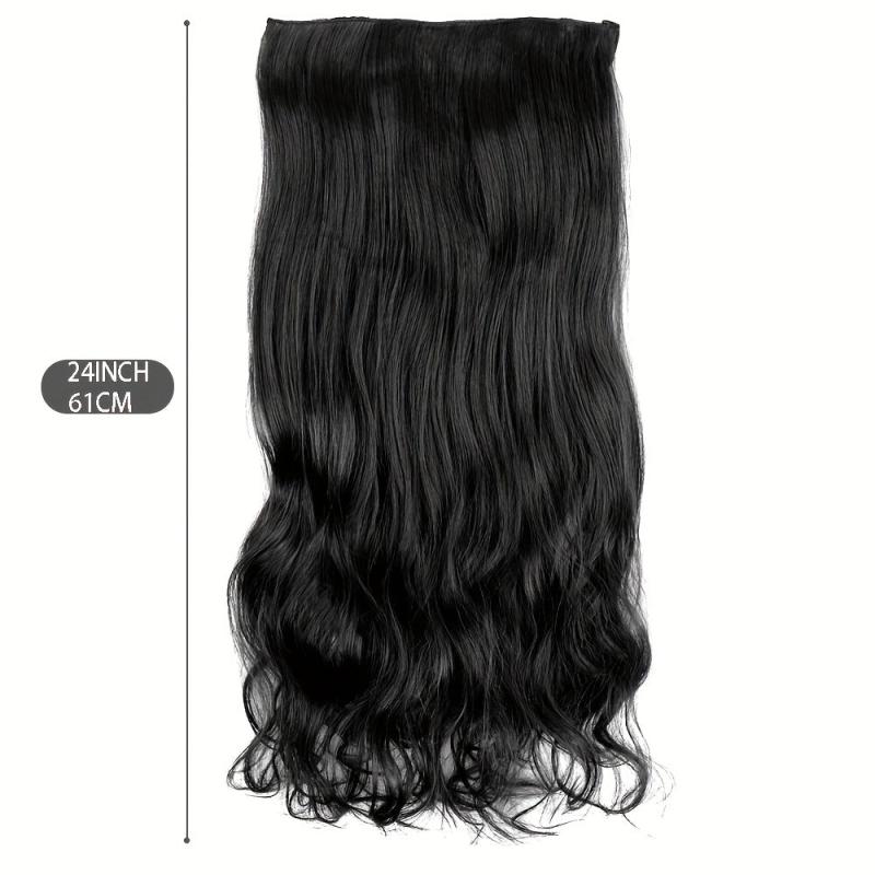 Wavy Curly Hair Extension 60-96cm Synthetic Hair Piece