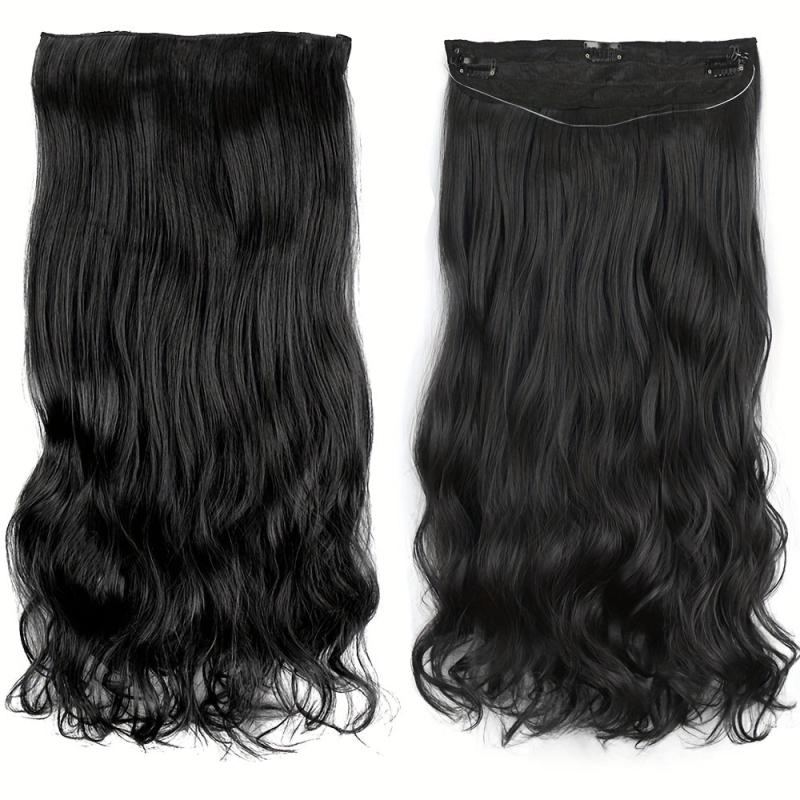 Wavy Curly Hair Extension 60-96cm Synthetic Hair Piece