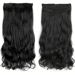Wavy Curly Hair Extension 60-96cm Synthetic Hair Piece
