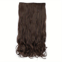 Wavy Curly Hair Extension 60-96cm Synthetic Hair Piece