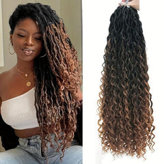 45 Pre-looped River Faux Locs Crochet Hair Extensions