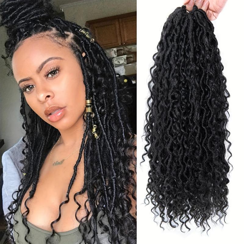 45 Pre-looped River Faux Locs Crochet Hair Extensions
