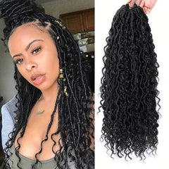 45 Pre-looped River Faux Locs Crochet Hair Extensions