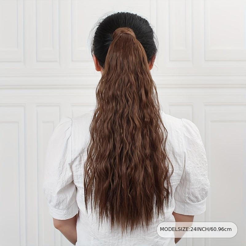 Long Curly Ponytail Extensions Synthetic Clip In Hair Extensions