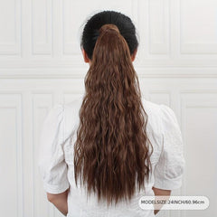 Long Curly Ponytail Extensions Synthetic Clip In Hair Extensions