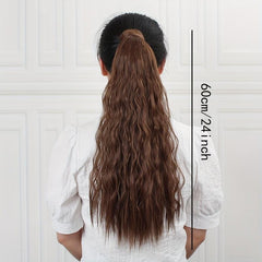 Long Curly Ponytail Extensions Synthetic Clip In Hair Extensions