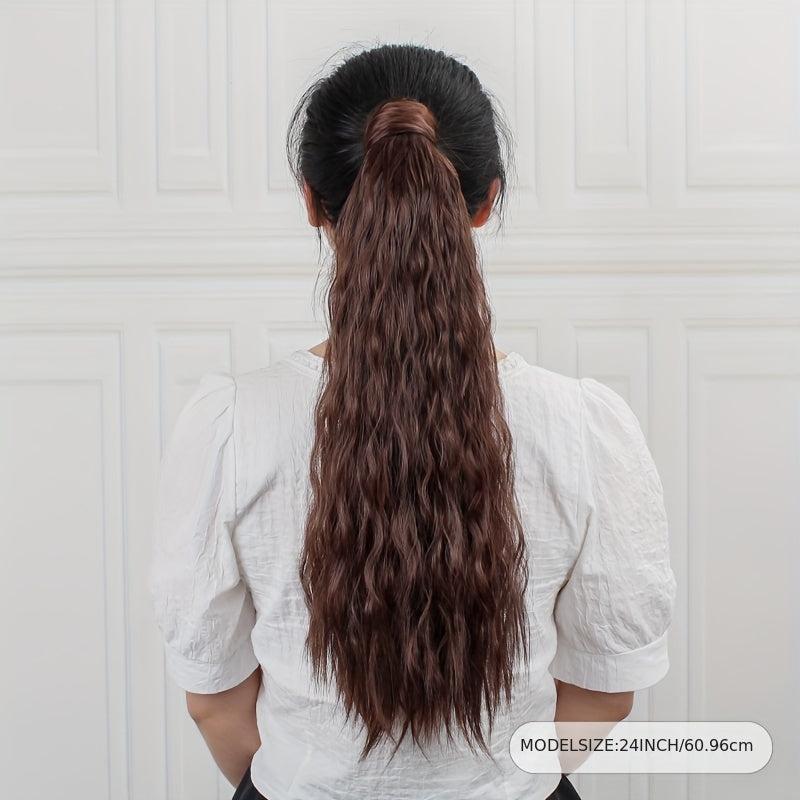 Long Curly Ponytail Extensions Synthetic Clip In Hair Extensions