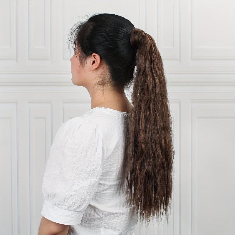 Long Curly Ponytail Extensions Synthetic Clip In Hair Extensions