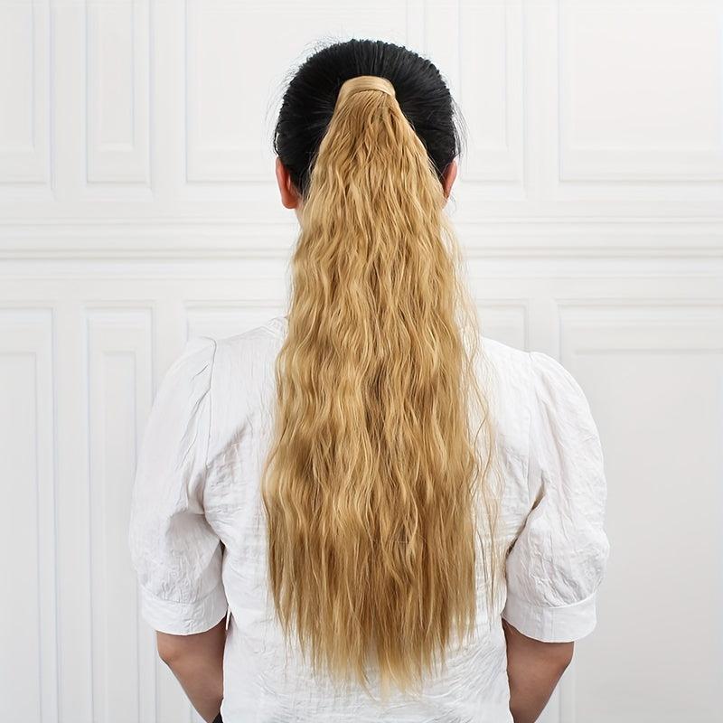 Long Curly Ponytail Extensions Synthetic Clip In Hair Extensions