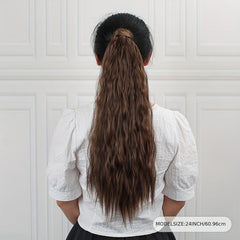 Long Curly Ponytail Extensions Synthetic Clip In Hair Extensions