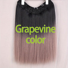 5 Clip In Hair Extensions Synthetic Fiber Hair Blonde Natural Hairstyle