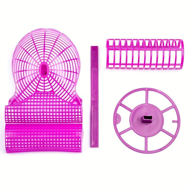 Pink Collapsible Wig Stand Holder