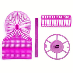 Pink Collapsible Wig Stand Holder