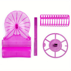 Pink Collapsible Wig Stand Holder