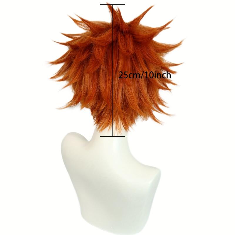 Short Brown Blonde Straight Men's Wig for Cosplay Party