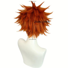 Short Brown Blonde Straight Men's Wig for Cosplay Party