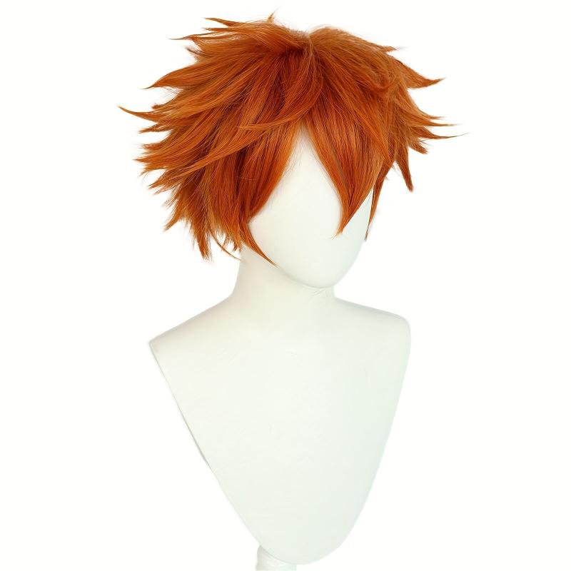 Short Brown Blonde Straight Men's Wig for Cosplay Party