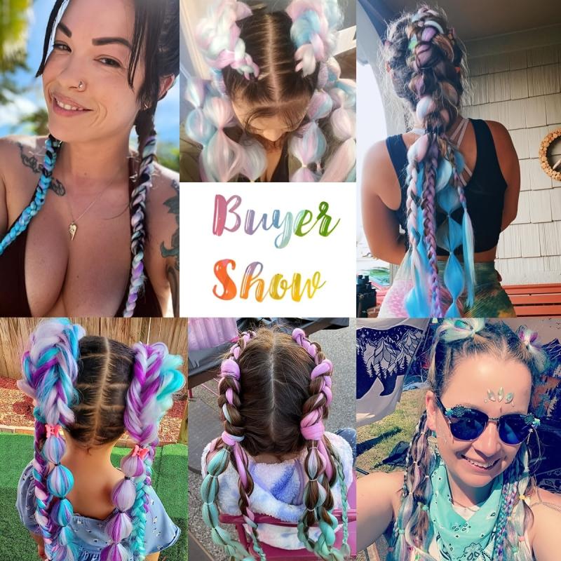4 Colors Mix Braiding Hair Extensions Jumbo Hair 3pcs Lot 60 96 Cm Synthetic