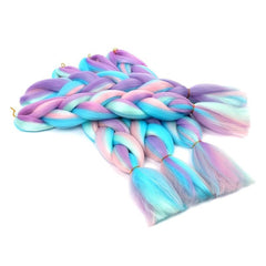 4 Colors Mix Braiding Hair Extensions Jumbo Hair 3pcs Lot 60 96 Cm Synthetic