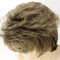 Short Wavy Curly Synthetic Fiber Wigs for Women