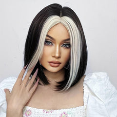 Short Straight Wigs With Bangs for Daily Party or Cosplay Use WL1031