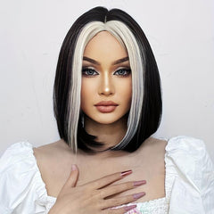 Short Straight Wigs With Bangs for Daily Party or Cosplay Use WL1031