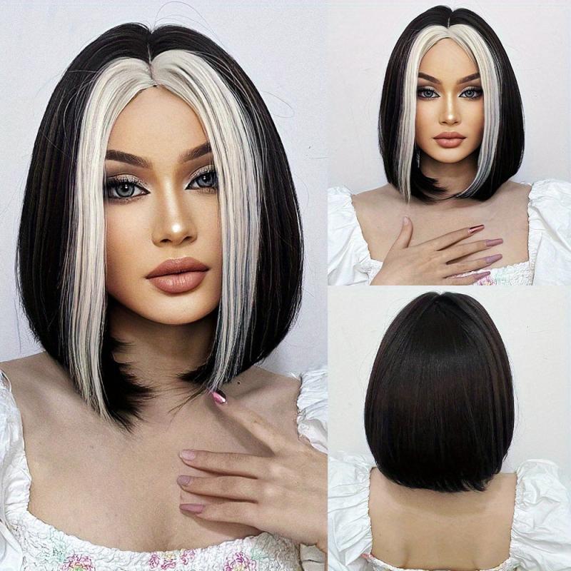 Short Straight Wigs With Bangs for Daily Party or Cosplay Use WL1031