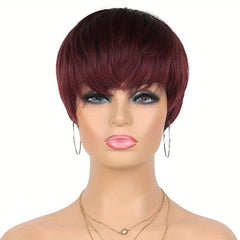 24 Cm Short Pixie Cut Wigs For Women Glueless Wear And Go Wigs