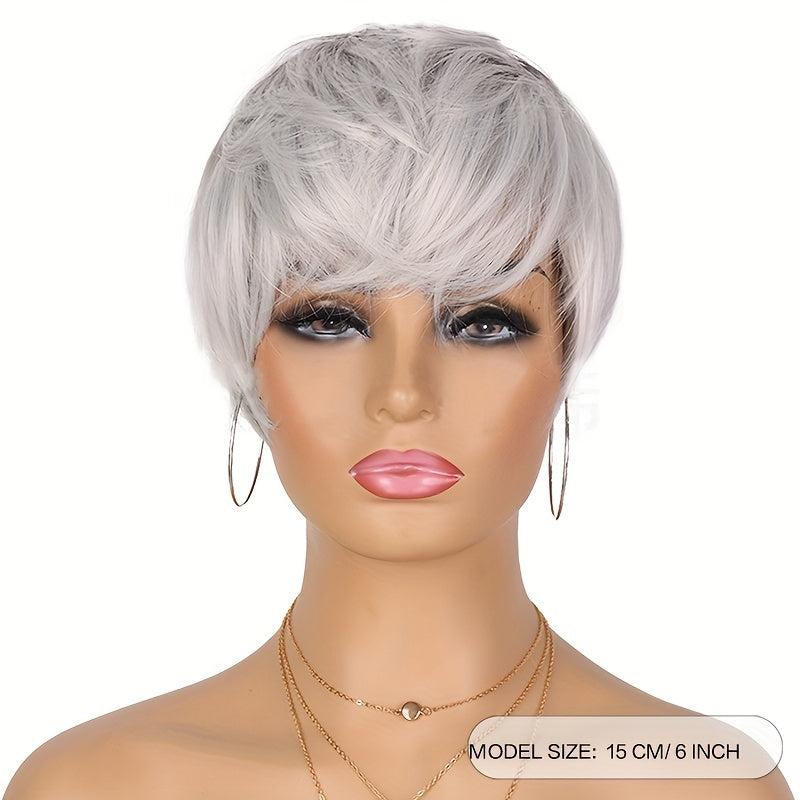 24 Cm Short Pixie Cut Wigs For Women Glueless Wear And Go Wigs