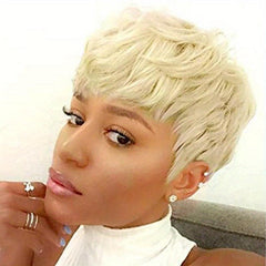 24Cm Short Ombre Pixie Wigs - Pink Hair - Synthetic Short Wigs