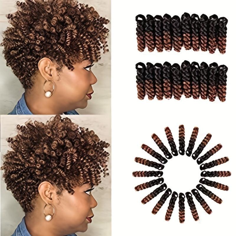 3 Pack 10 Inch Jumpy Wand Curl Crochet Hair Extensions for Women