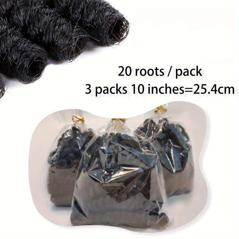 3 Pack 10 Inch Jumpy Wand Curl Crochet Hair Extensions for Women