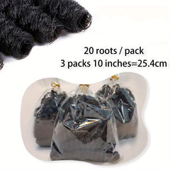 3 Pack 10 Inch Jumpy Wand Curl Crochet Hair Extensions for Women