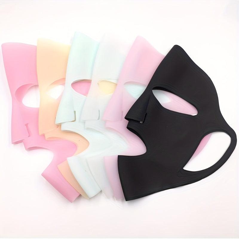 Silicone Face Wrap Reusable Facial Mask Cover for Sheet, Prevents Evaporation