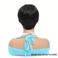Short Bob Human Hair Wigs Pixie Cut Straight Wigs For Women