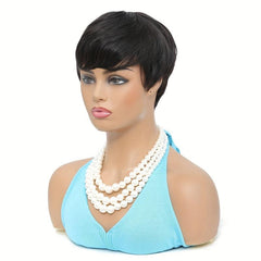 Short Bob Human Hair Wigs Pixie Cut Straight Wigs For Women