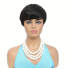 Short Bob Human Hair Wigs Pixie Cut Straight Wigs For Women