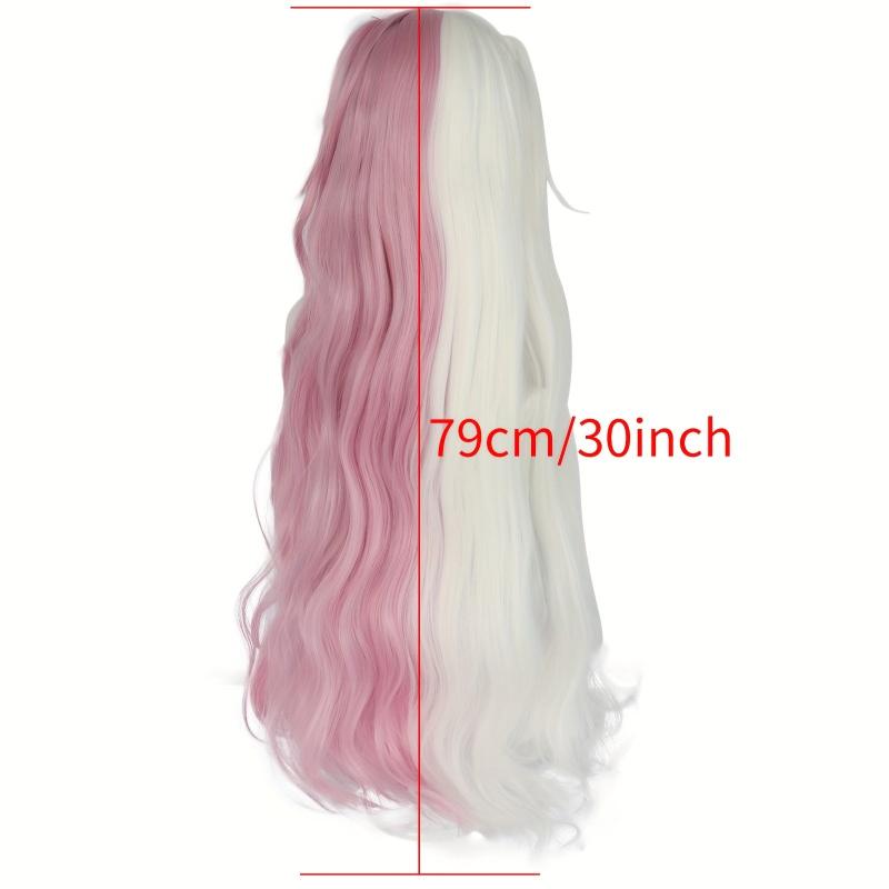 Long Wavy Pink Anime Cosplay Wig + Wig Cap