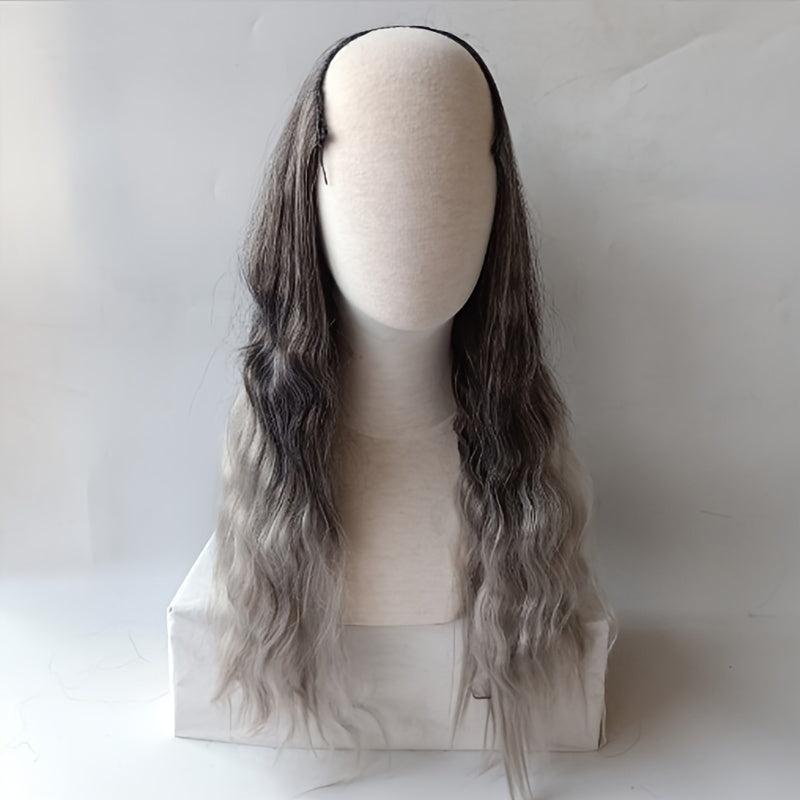 Ombre Wavy Hair Pieces Clip In Extensions Natural Look