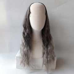 Ombre Wavy Hair Pieces Clip In Extensions Natural Look
